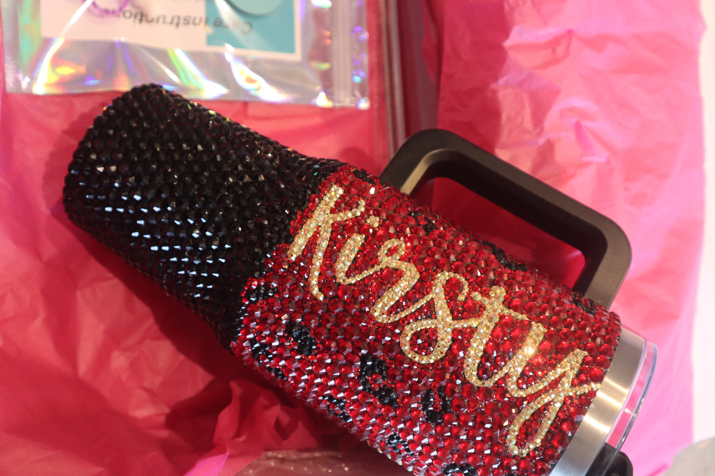 Custom Made Rhinestone Tumbler 40oz