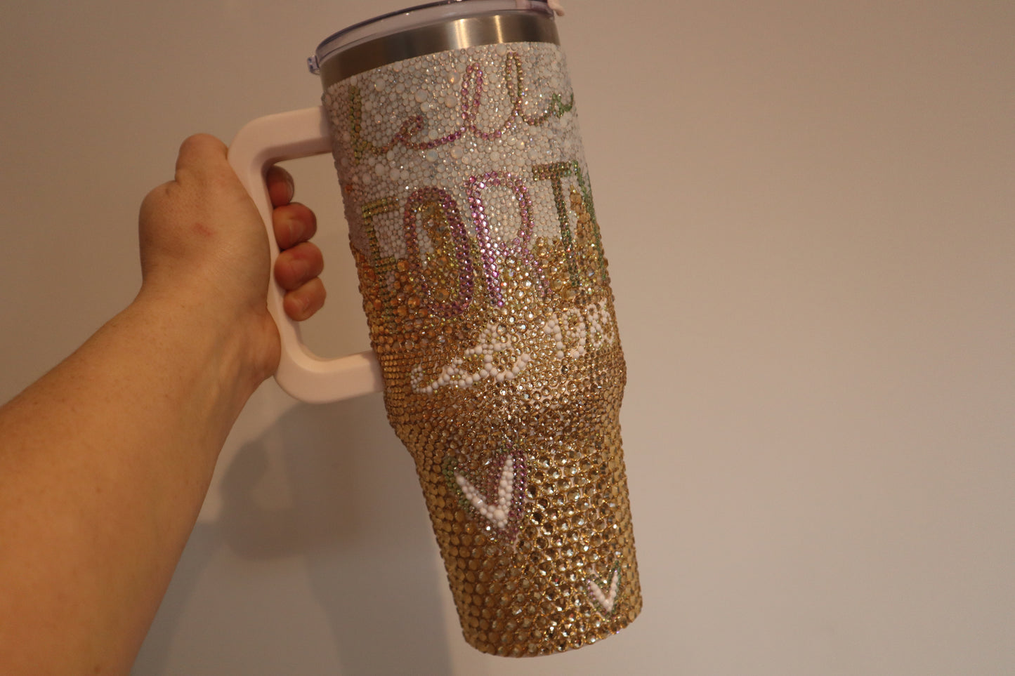 Custom Made Rhinestone Tumbler 40oz