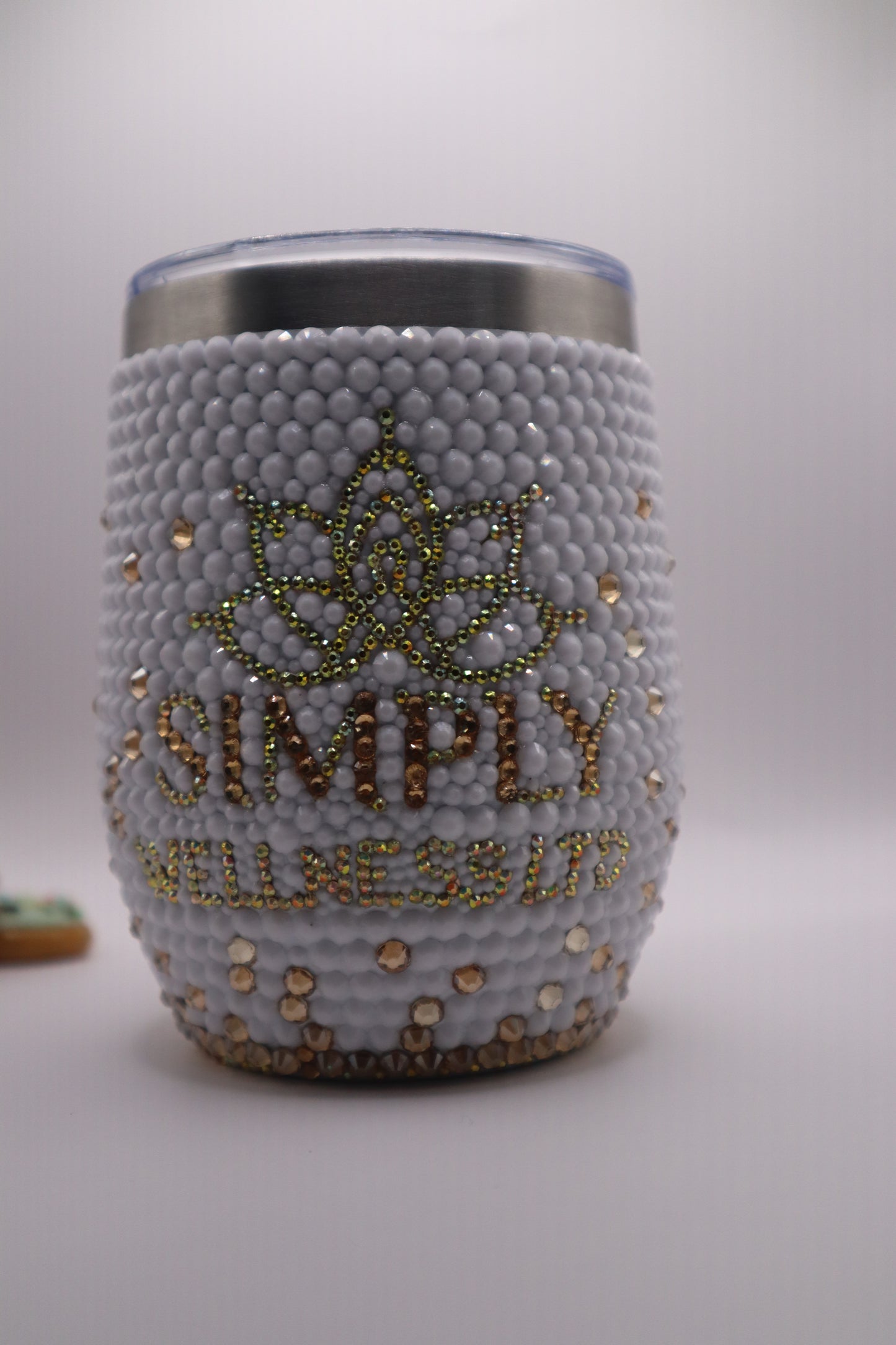 Custom Made Rhinestone Coffee Cup 12oz