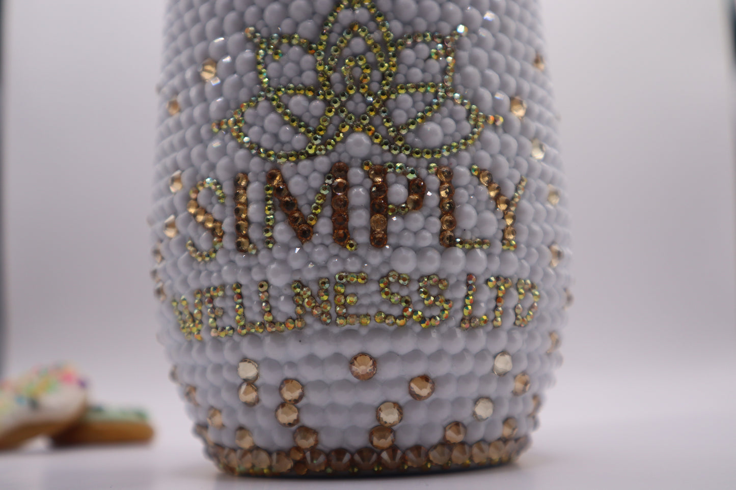 Custom Made Rhinestone Coffee Cup 12oz