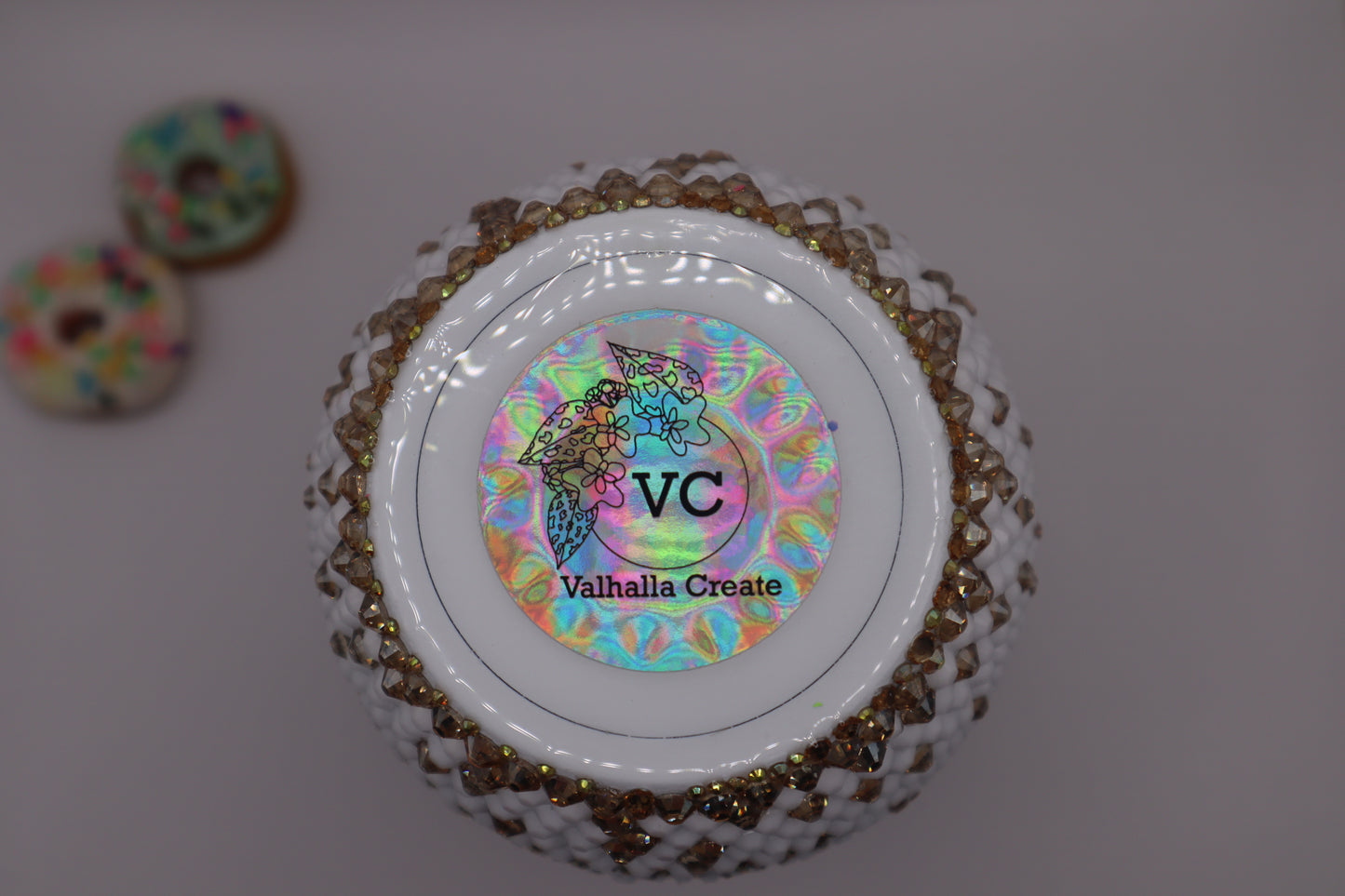 Custom Made Rhinestone Coffee Cup 12oz
