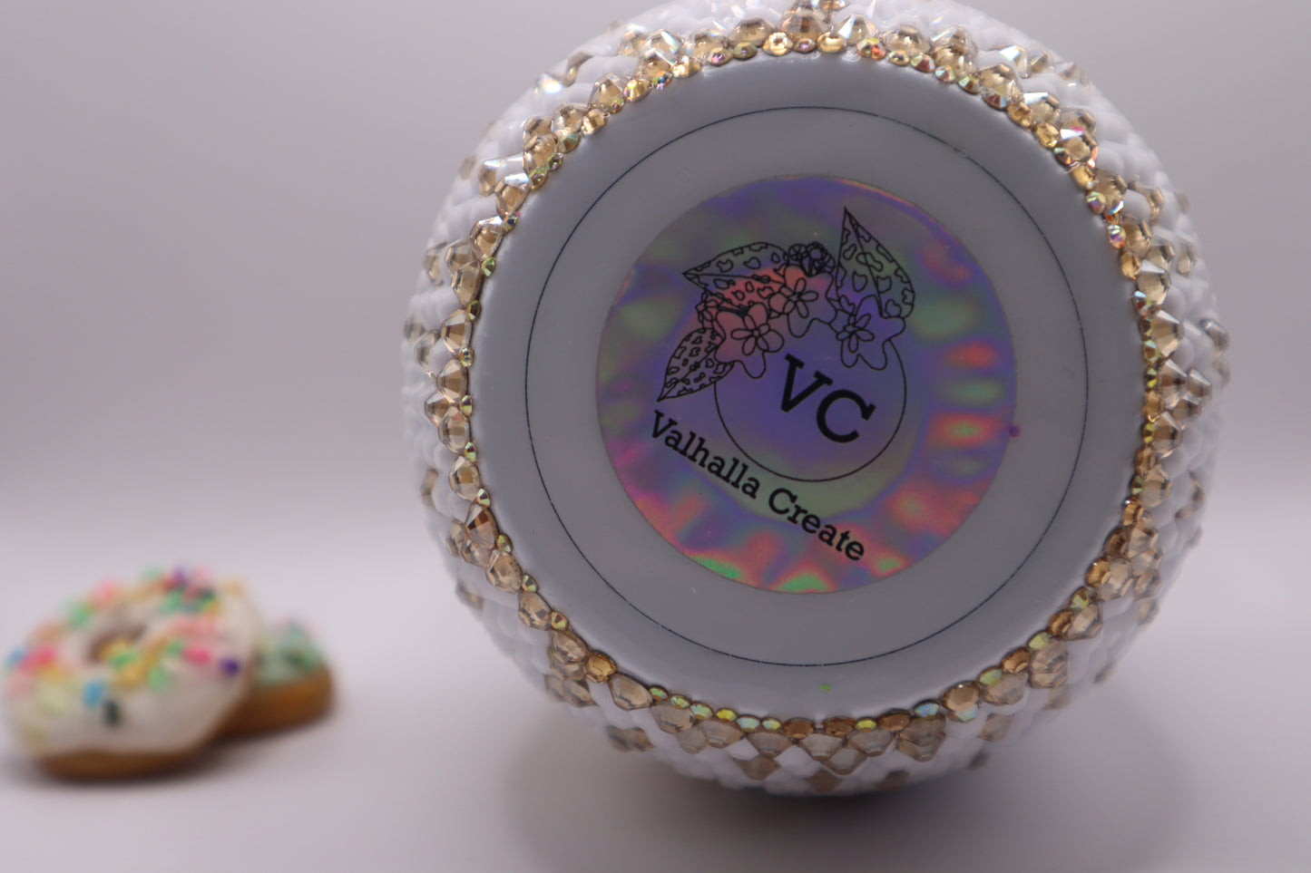 Custom Made Rhinestone Coffee Cup 12oz