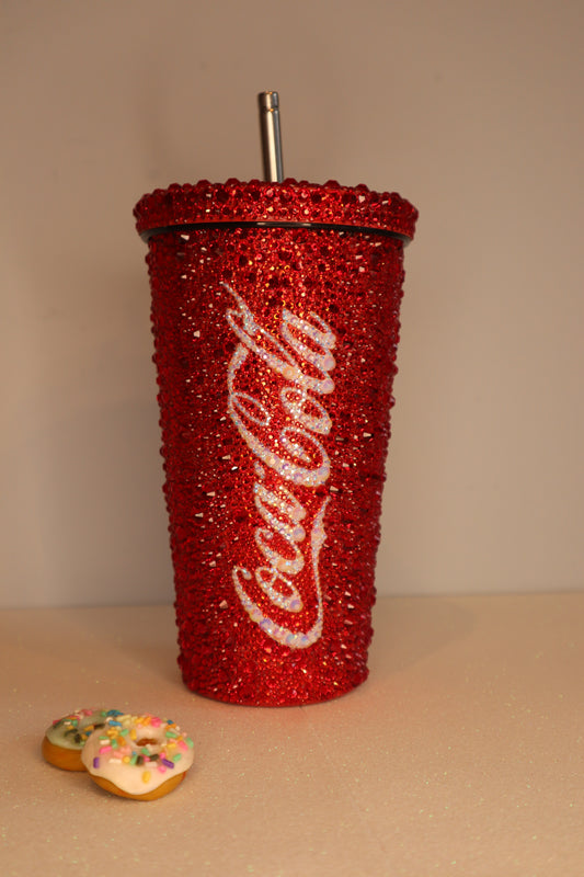 Custom Made Rhinestone stainless steel Cold Cup 24oz