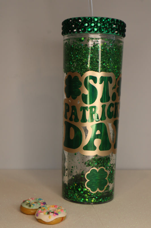 Custom Made Snowglobe Cold Cup 16oz