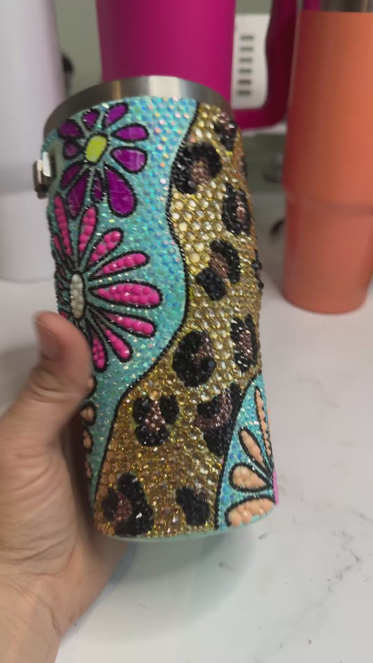 Custom Made Rhinestone Tumbler 30oz